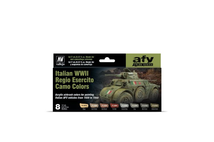 Vallejo 71645 Italian WWII Regio Esercito Camo Colors - Acryl Set - Val71645 xs 1 - VAL71645-XS