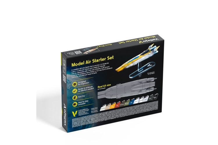 Vallejo 71647 Model Air - Starter Set Kleurenset met 1 Exclusieve Miniatuur - Acryl Set 12x18 ml - Val71647 2 - VAL71647