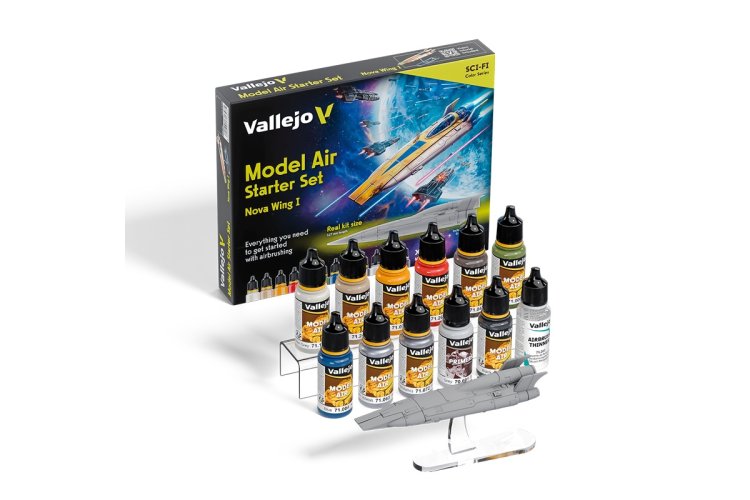 Vallejo 71647 Model Air - Starter Set Kleurenset met 1 Exclusieve Miniatuur - Acryl Set 12x18 ml - Val71647 3 - VAL71647