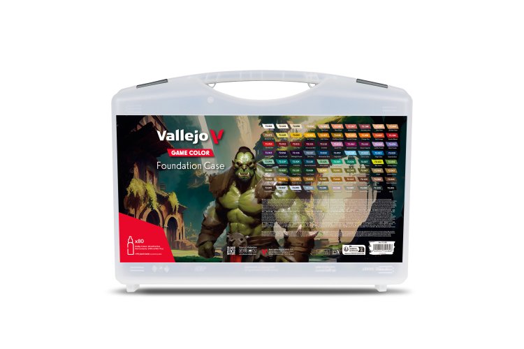 Vallejo 72180 Game Color - Foundation Koffer - Acryl Set - 80x18ml - Val72180 1 - VAL72180