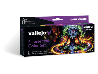 Vallejo 72214 Game Color &ndash; Fluorescent Color Set &ndash; Acrylic Set 8x18ml - Val72214 xs 1 - VAL72214-XS