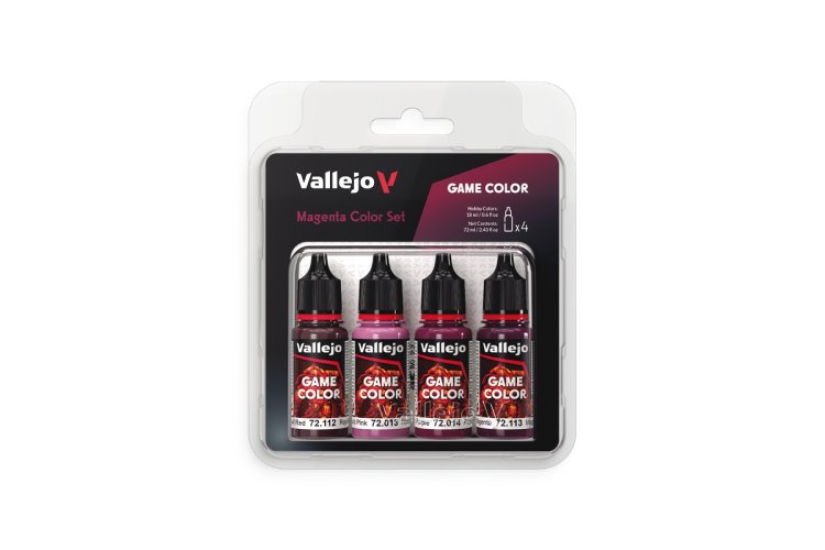 Vallejo 72388 Game Color &ndash; Magenta Color Set &ndash; Acrylic Set 4x18ml - Val72388 xs 1 - VAL72388-XS