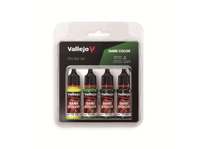 Vallejo 72391 Game Color &ndash; Orc Skin Color Set &ndash; Acrylic Set 4x18ml - Val72391 xs 1 - VAL72391-XS