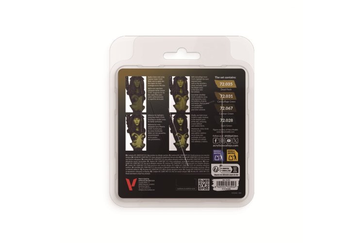 Vallejo 72392 Game Color - Dode Huidtinten Kleurenset - Acryl Set 4x18ml - Val72392 xs 2 - VAL72392-XS