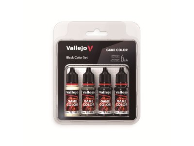 Vallejo 72393 Game Color &ndash; Black Color Set &ndash; Acrylic Set 4x18ml - Val72393 xs 1 - VAL72393-XS