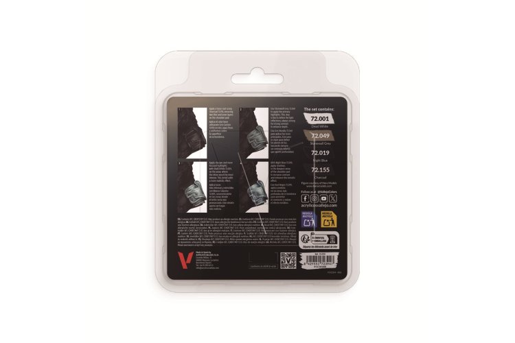 Vallejo 72394 Game Color - Zilver NMM Kleurenset - Acryl Set 4x18ml - Val72394 xs 2 - VAL72394-XS