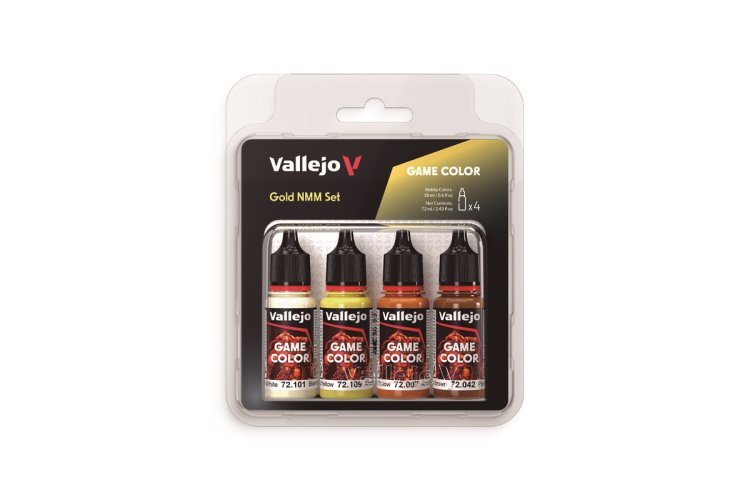 Vallejo 72395 Game Color &ndash; Gold NMM Color Set &ndash; Acrylic Set 4x18ml - Val72395 xs 1 - VAL72395-XS