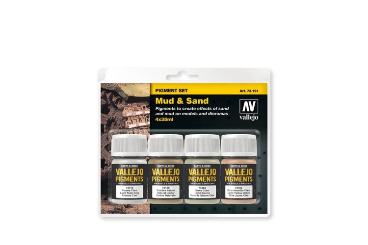 Vallejo 73191 Mud & Sand - Pigment set - Val73191 1 - VAL73191