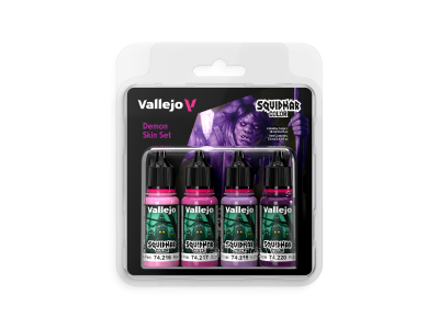 Vallejo 74308 Squidmar Color - Demonenhuid Kleurenset - Acryl Set 4x20 ml - Val74308 xs 1 - VAL74308-XS