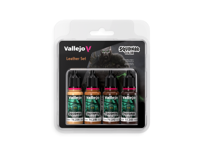 Vallejo 74309 Squidmar Color - Leer Kleurenset - Acryl Set 4x20 ml - Val74309 xs 1 - VAL74309-XS