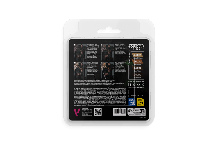 Vallejo 74309 Squidmar Color - Leer Kleurenset - Acryl Set 4x20 ml - Val74309 xs 2 - VAL74309-XS