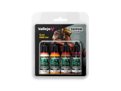 Vallejo 74310 Squidmar Color - Goud NMM Kleurenset - Acryl Set 4x20 ml - Val74310 xs 1 - VAL74310-XS