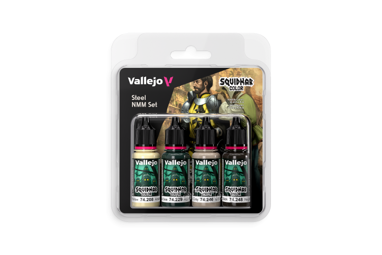 Vallejo 74311 Squidmar Color - Staal NMM Kleurenset - Acryl Set 4x20 ml - Val74311 xs 1 - VAL74311-XS