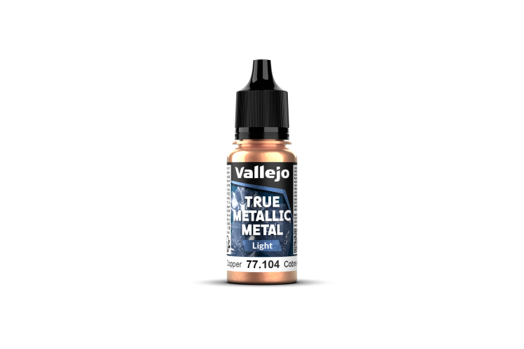 Vallejo 77104 True Metallic Metal - Light - Oud Koper - Acryl - 18ml - Val77104 xs 1 - VAL77104-XS