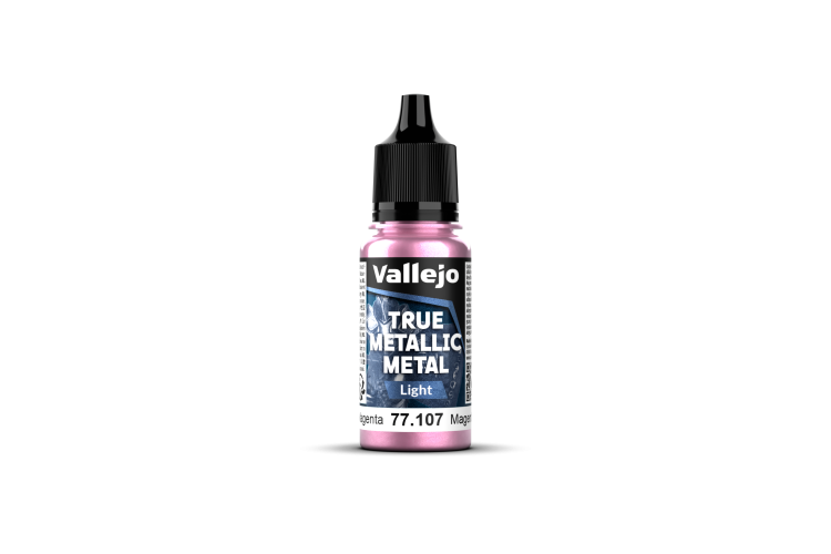 Vallejo 77107 True Metallic Metal - Light - Crimson Magenta - Acrylic - 18ml - Val77107 xs 1 - VAL77107-XS