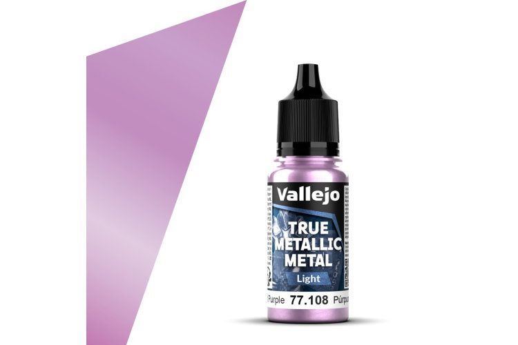 Vallejo 77108 True Metallic Metal - Light - Amethist Paars - Acryl - 18ml - Val77108 xs 1x - VAL77108-XS
