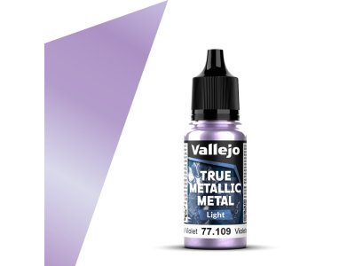 Vallejo 77109 True Metallic Metal - Light - Hemels Violet - Acryl - 18ml - Val77109 xs 1x - VAL77109-XS