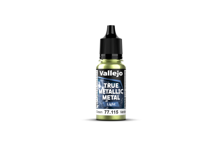 Vallejo 77115 True Metallic Metal - Light - Amber Groen - Acryl - 18ml - Val77115 xs 1 - VAL77115-XS