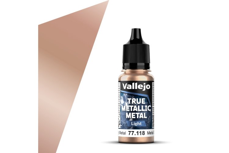 Vallejo 77118 True Metallic Metal - Light - Rusty Metal - Acrylic - 18ml - Val77118 xs 1x - VAL77118-XS