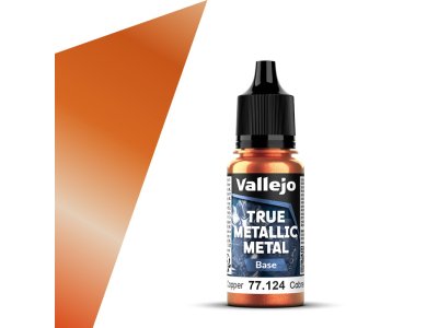 Vallejo 77124 True Metallic Metal - Base - Oud Koper - Acryl - 18ml - Val77124 xs 1x - VAL77124-XS