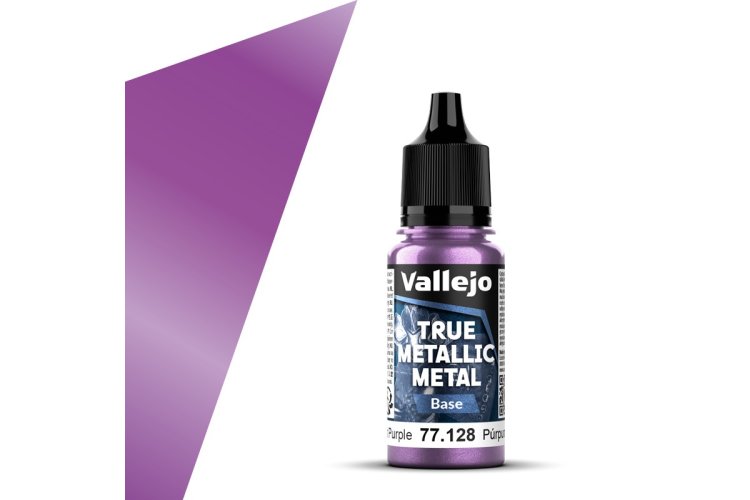 Vallejo 77128 True Metallic Metal - Base - Amethyst Purple - Acrylic - 18ml - Val77128 xs 1x - VAL77128-XS