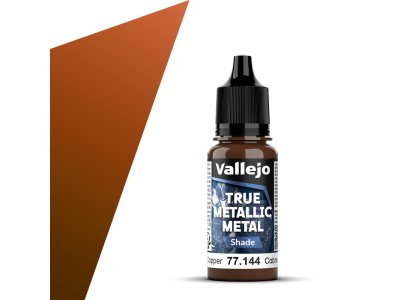 Vallejo 77144 True Metallic Metal - Shade - Oud Koper - Acryl - 18ml - Val77144 xs 1x - VAL77144-XS