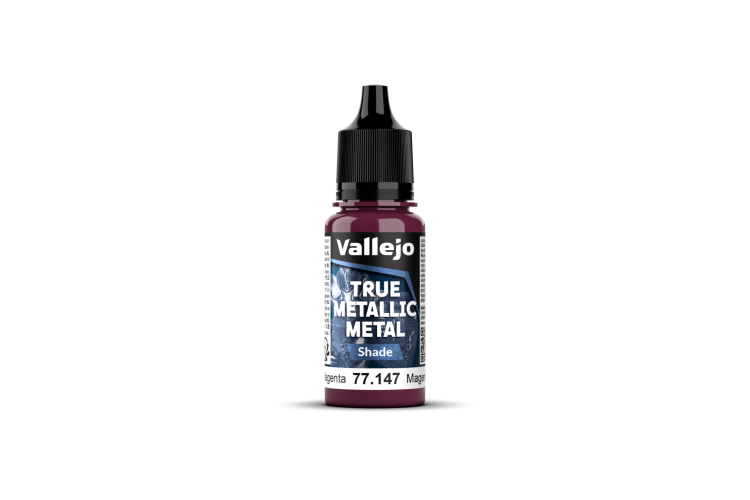 Vallejo 77147 True Metallic Metal - Shade - Crimson Magenta - Acrylic - 18ml - Val77147 xs 1 - VAL77147-XS