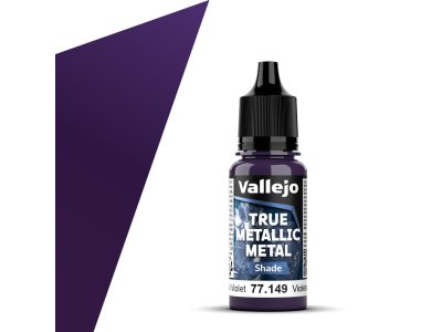 Vallejo 77149 True Metallic Metal - Shade - Hemels Violet - Acryl - 18ml - Val77149 xs 1x - VAL77149-XS