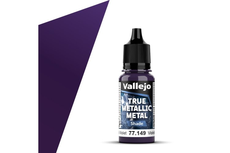 Vallejo 77149 True Metallic Metal - Shade - Hemels Violet - Acryl - 18ml - Val77149 xs 1x - VAL77149-XS