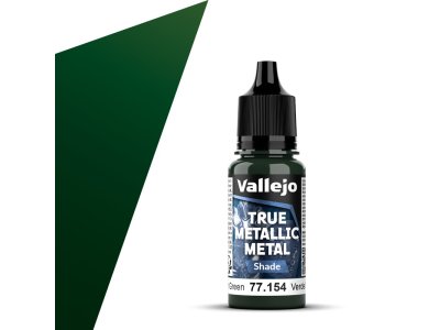 Vallejo 77154 True Metallic Metal - Shade - Schemer Groen - Acryl - 18ml - Val77154 xs 1x - VAL77154-XS