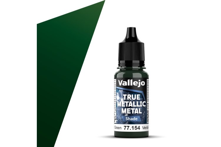 Vallejo 77154 True Metallic Metal - Shade - Schemer Groen - Acryl - 18ml - Val77154 xs 1x - VAL77154-XS