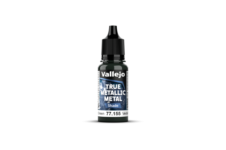Vallejo 77155 True Metallic Metal - Shade - Amber Groen - Acryl - 18ml - Val77155 xs 1 - VAL77155-XS