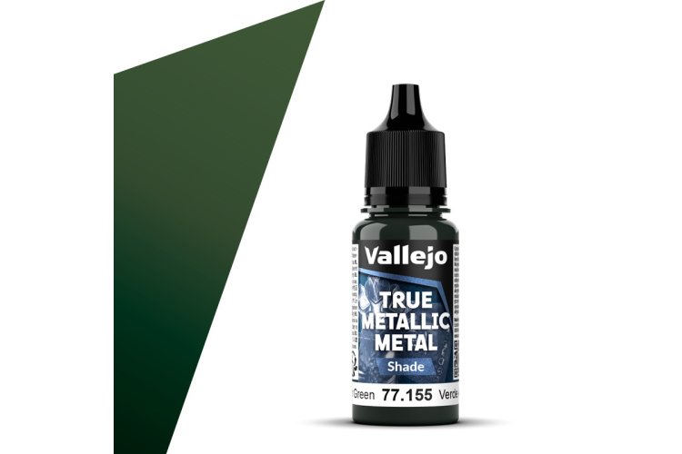 Vallejo 77155 True Metallic Metal - Shade - Amber Groen - Acryl - 18ml - Val77155 xs 1x - VAL77155-XS