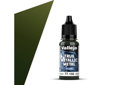 Vallejo 77156 True Metallic Metal - Shade - Groenachtig Goud - Acryl - 18ml - Val77156 xs 1x - VAL77156-XS