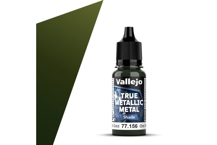 Vallejo 77156 True Metallic Metal - Shade - Groenachtig Goud - Acryl - 18ml - Val77156 xs 1x - VAL77156-XS