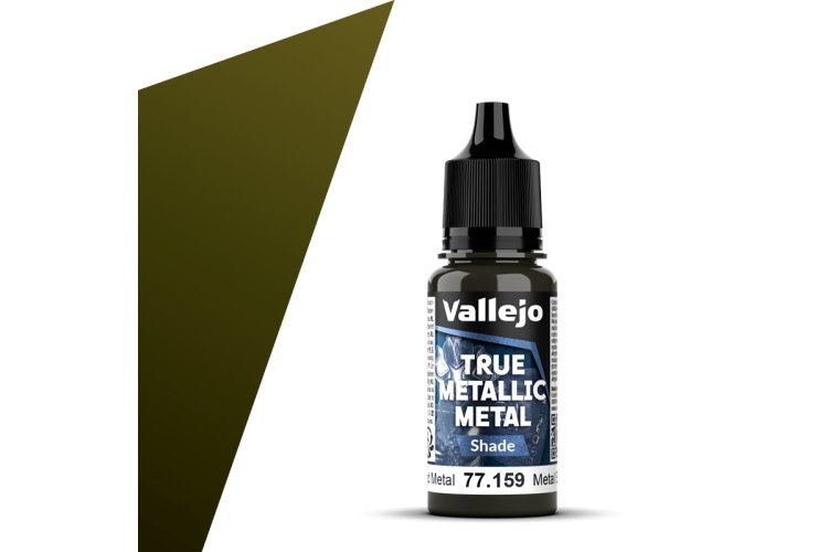 Vallejo 77159 True Metallic Metal - Shade - Verouderd Metaal - Acryl - 18ml - Val77159 xs 1x - VAL77159-XS