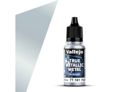 Vallejo 77161 True Metallic Metal - Airbrush - Sterling Zilver - Acryl - 18ml - Val77161 xs 1x - VAL77161-XS