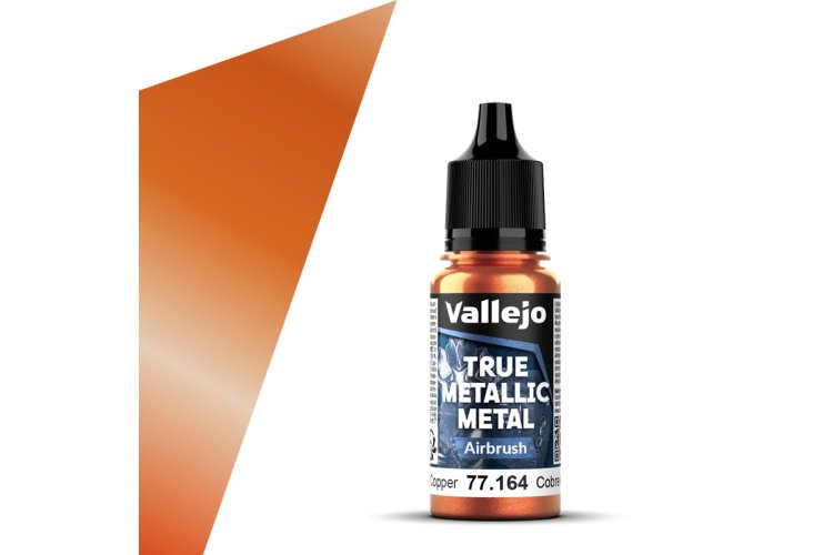 Vallejo 77164 True Metallic Metal - Airbrush - Ancient Copper - Acrylic - 18ml - Val77164 xs 1x - VAL77164-XS