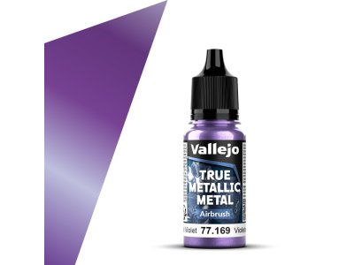 Vallejo 77169 True Metallic Metal - Airbrush - Hemels Violet - Acryl - 18ml - Val77169 xs 1x - VAL77169-XS