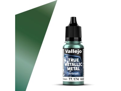 Vallejo 77174 True Metallic Metal - Airbrush - Schemer Groen - Acryl - 18ml - Val77174 xs 1x - VAL77174-XS