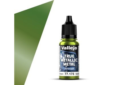 Vallejo 77175 True Metallic Metal - Airbrush - Amber Groen - Acryl - 18ml - Val77175 xs 1x - VAL77175-XS