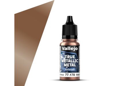 Vallejo 77178 True Metallic Metal - Airbrush - Rusty Metal - Acrylic - 18ml - Val77178 xs 1x - VAL77178-XS