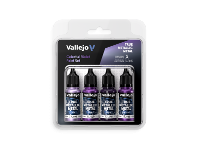 Vallejo 77262 True Metallic Metal &ndash; Celestial Violet &ndash; Acrylic Set 4x18ml - Val77262 xs 1 - VAL77262-XS