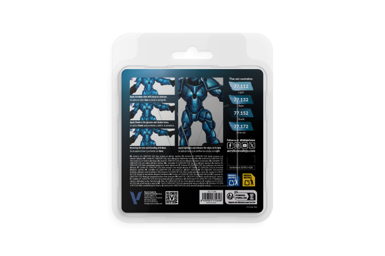 Vallejo 77264 True Metallic Metal &ndash; Hydra Turquoise &ndash; Acrylic Set 4x18ml - Val77264 xs 2 - VAL77264-XS