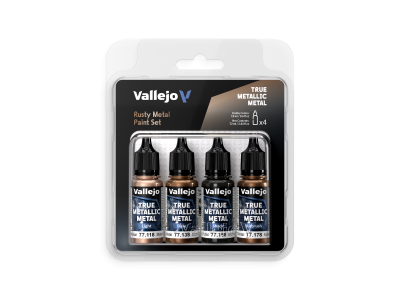 Vallejo 77269 True Metallic Metal &ndash; Rusty Metal &ndash; Acrylic Set 4x18ml - Val77269 xs 1 - VAL77269-XS