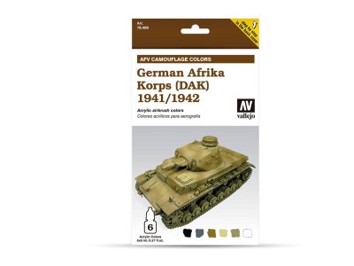 Vallejo 78409 German Afrika Korps (DAK) 1941/1942 - Acryl Set - Val78409 xs 1 - VAL78409-XS