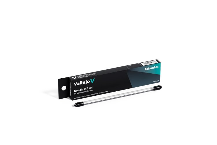 Vallejo 90025 Reservenaald 0,5 mm voor Innovator, Profinish & EasyAir Airbrush - Val90025 xs 1x - VAL90025-XS