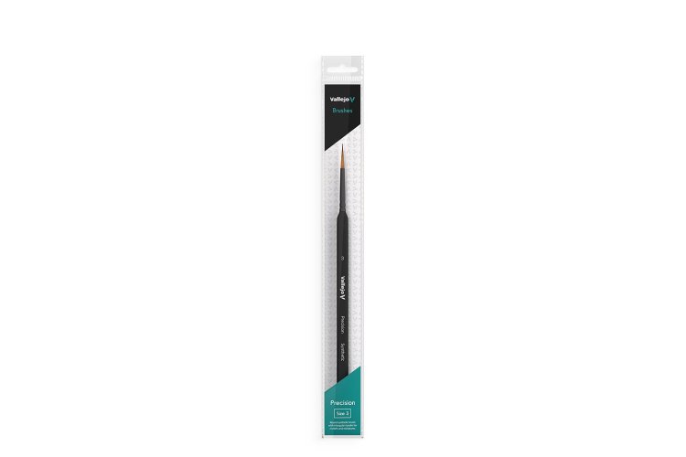 Vallejo B03003 Precision Round Synthetic Brush -  Triangular Handle - No. 3 - Valb03003 1 - VALB03003-XS