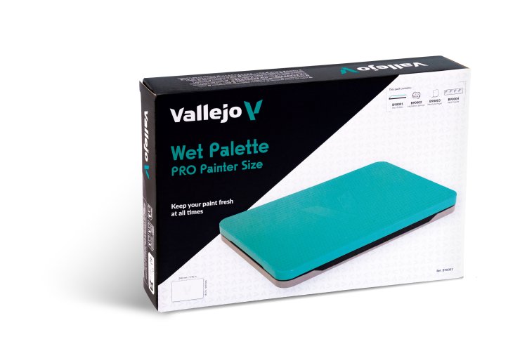 Vallejo B90001 Wet Palette Pro Painter with 2 Hydration Sponges and 30 Retaining Papers - A5 Size - Valb90001 12 - VALB90001