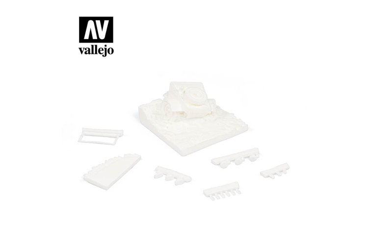 1:35 Vallejo SC008 Kubelwagen Base (Front) - Valsc008 1vallejo scenics diorama bases kubelwagen base rear sc008 1 - VALSC008